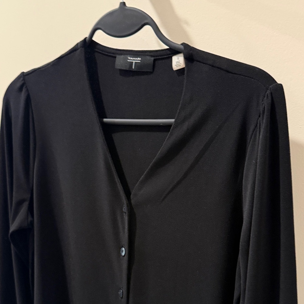 Black Button-Up Blouse